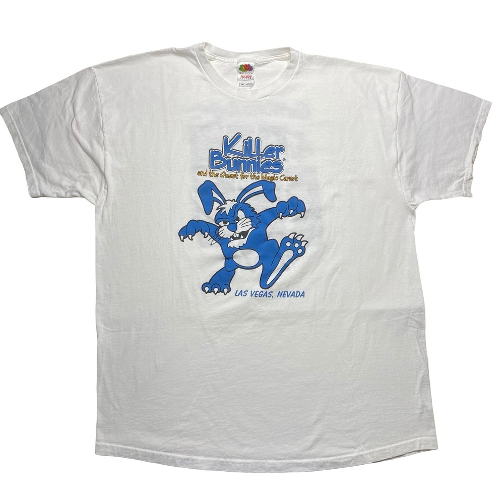 Killer Bunnies and the Quest for the Magic Carrot card game promo shirt‎